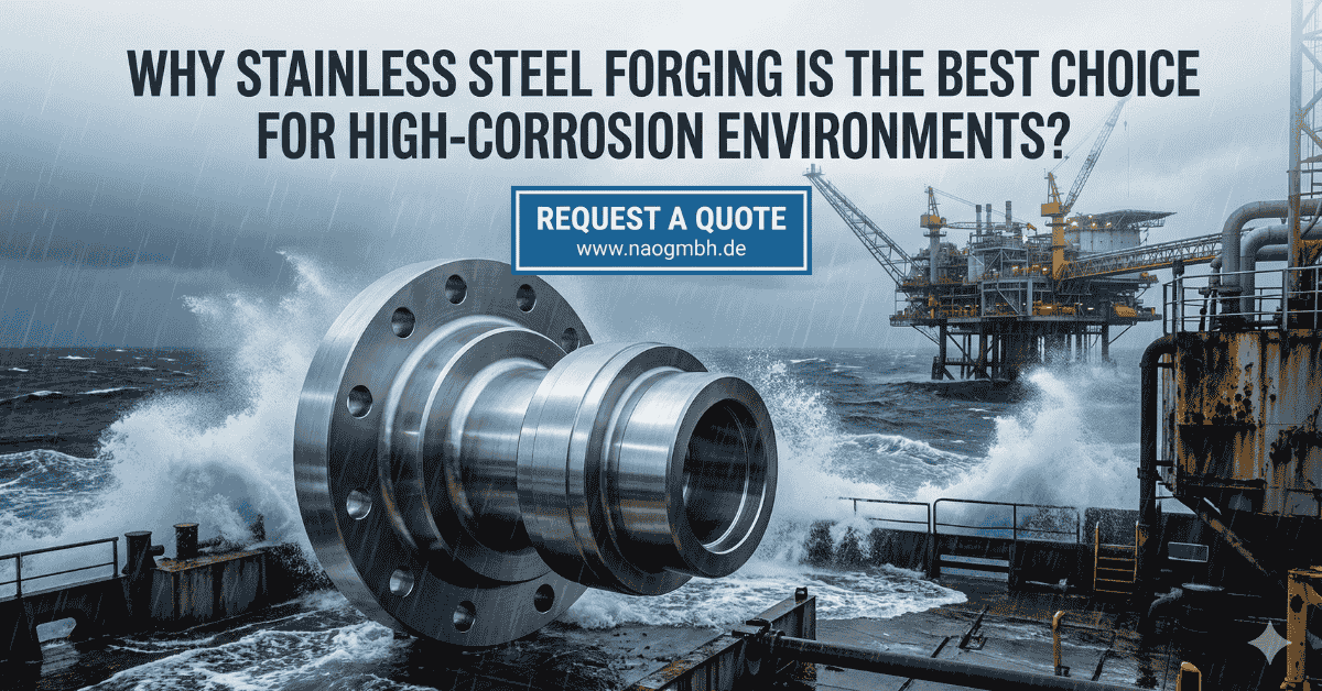 Custom stainless steel forging for high-corrosion environments
